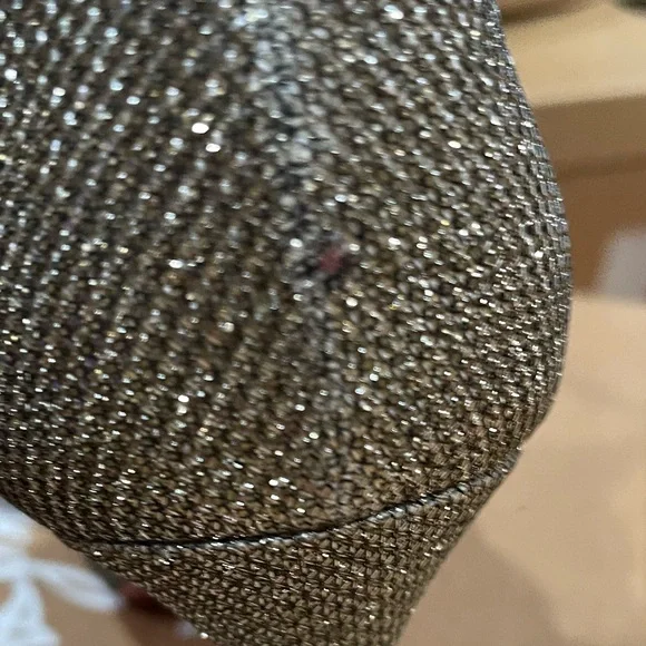 Christian Louboutin TOERLESS MUBE 100 GLITTER LUMINOR EU 40.5 - Picture 5 of 11